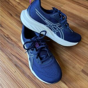 Women's Navy and Pink Athletic Shoes